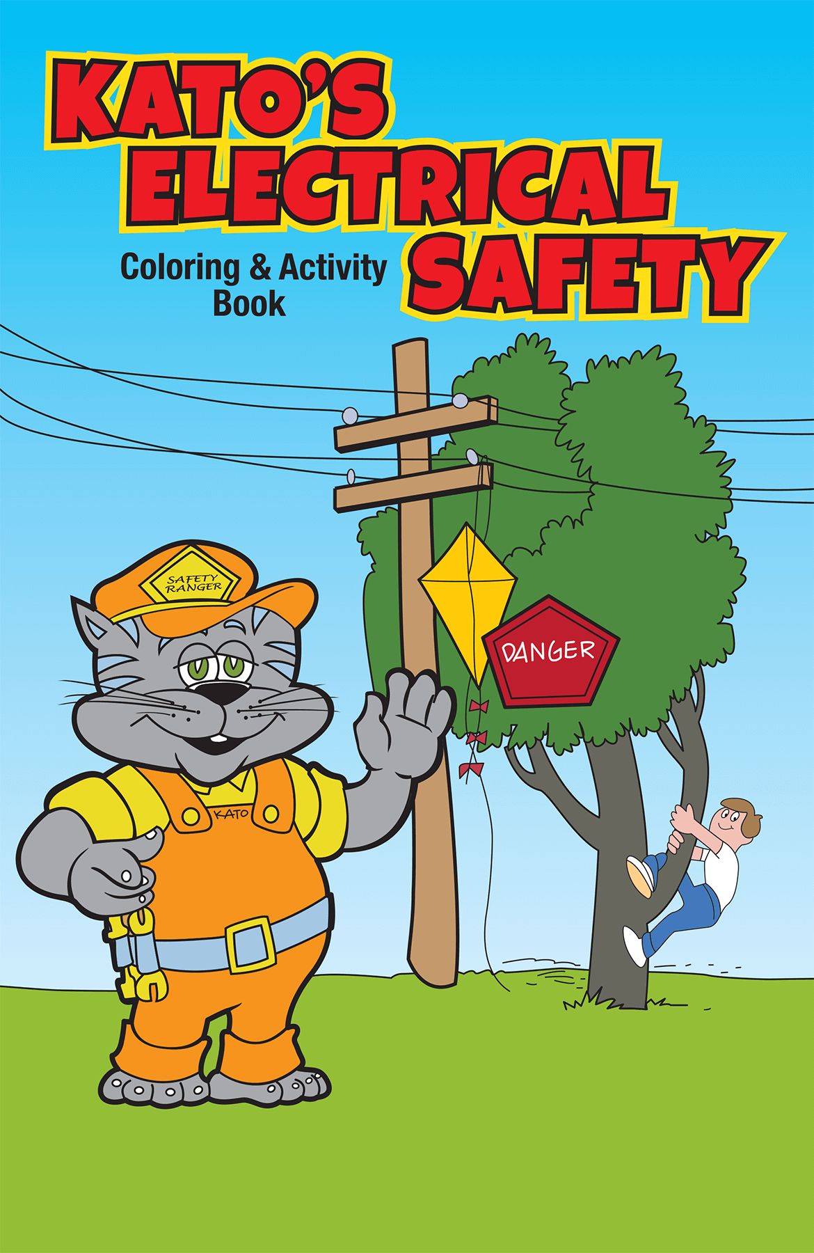 Illustrated Katos Electrical Safety Coloring and Activity Book cover