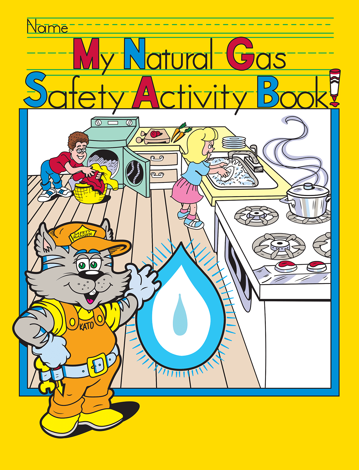 Illustrated My Natural Gas Safety Activity Book cover